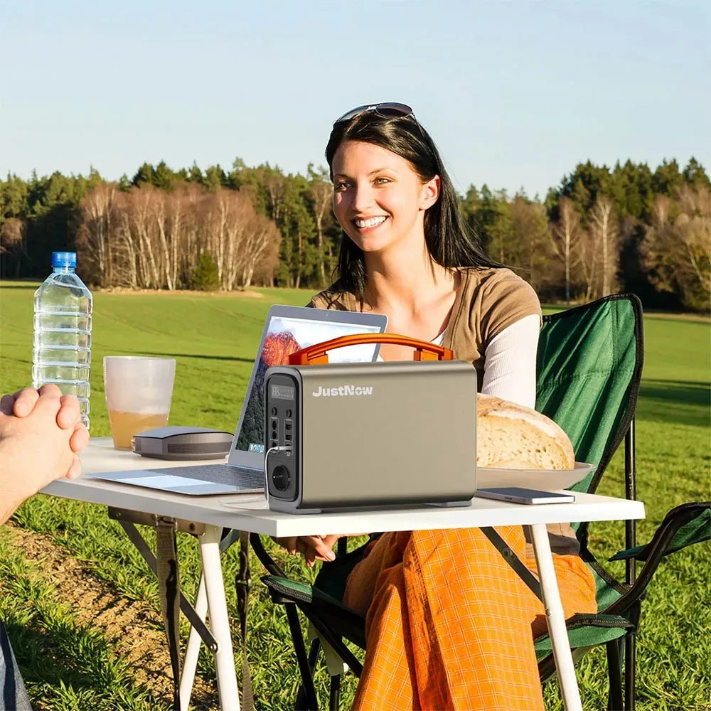 240W Portable Power Station with 320Wh LiFePO4 Battery Solar Generator & PD 60W Fast Charging