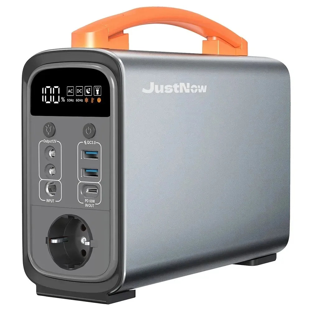 240W Portable Power Station with 320Wh LiFePO4 Battery Solar Generator & PD 60W Fast Charging