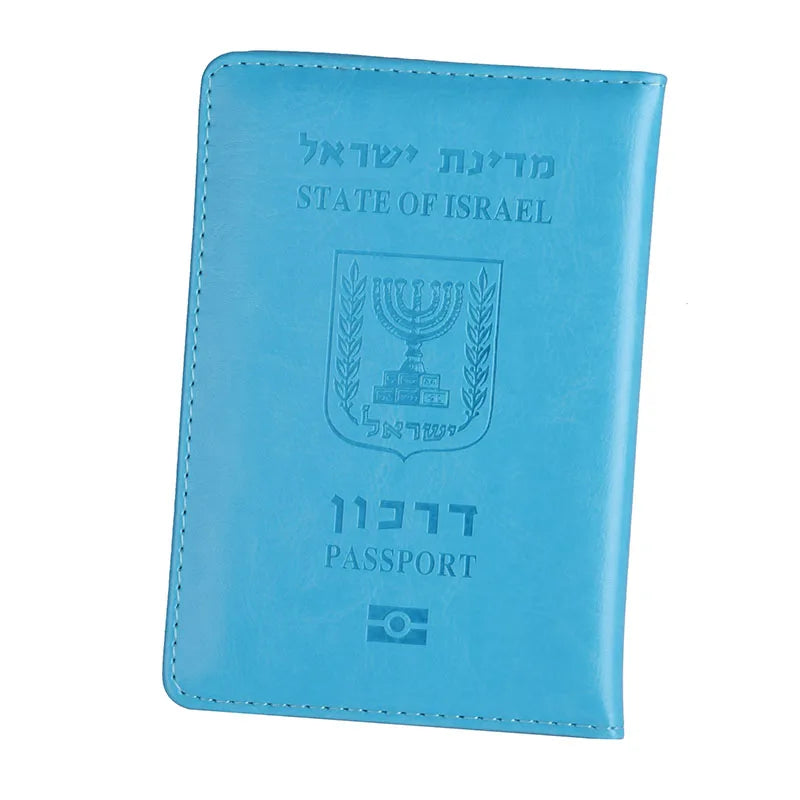 Israeli Travel Passport Cover in Faux Leather