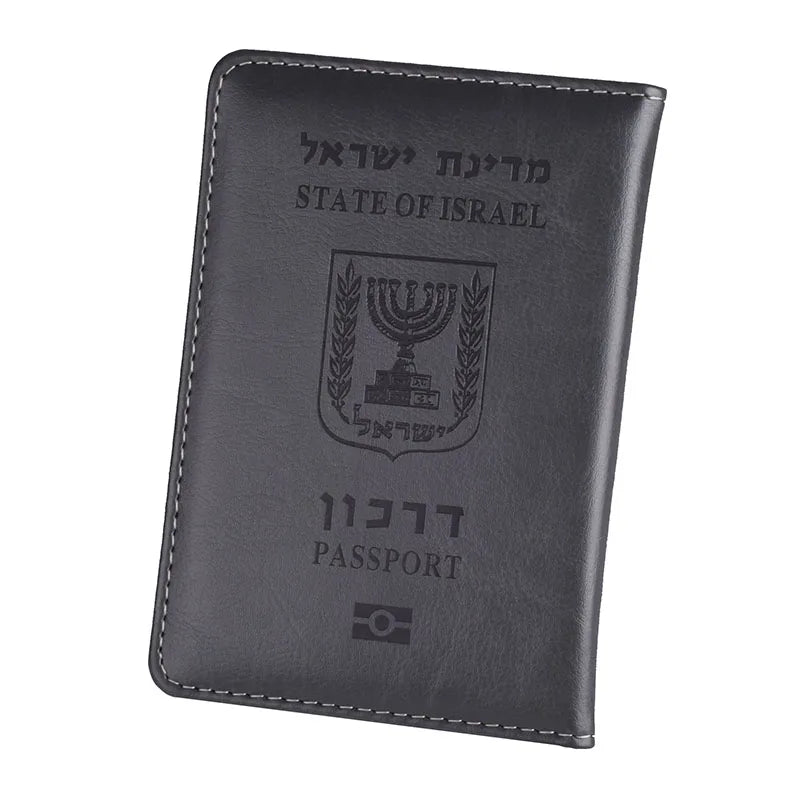Israeli Travel Passport Cover in Faux Leather