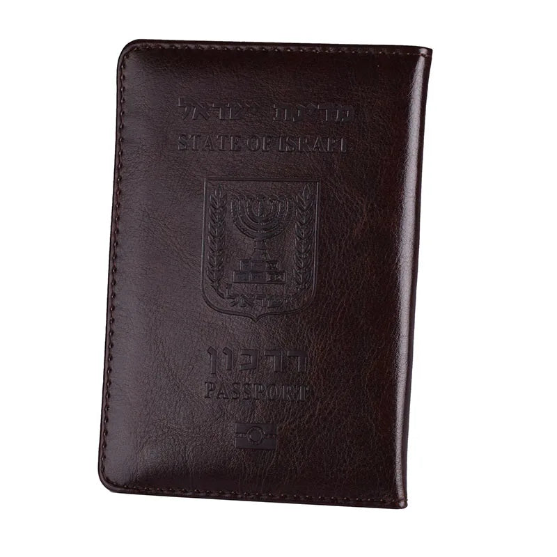Israeli Travel Passport Cover in Faux Leather