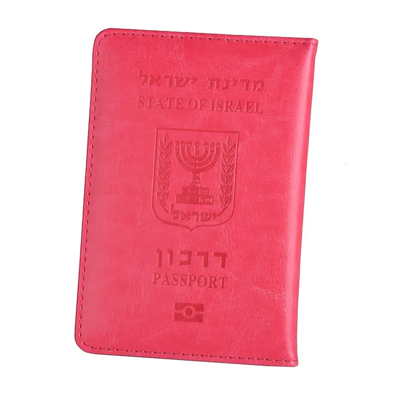 Israeli Travel Passport Cover in Faux Leather