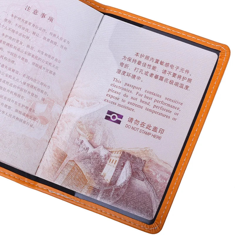 Israeli Travel Passport Cover in Faux Leather