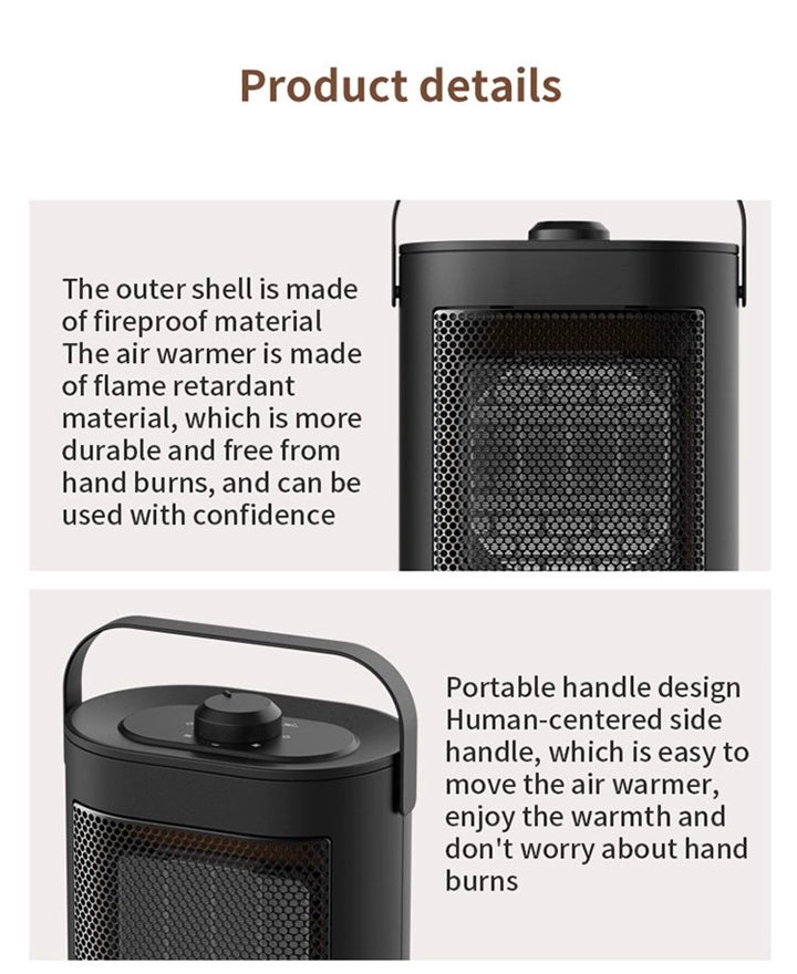 Mini Vertical Space Heater For Home - 110V American Standard