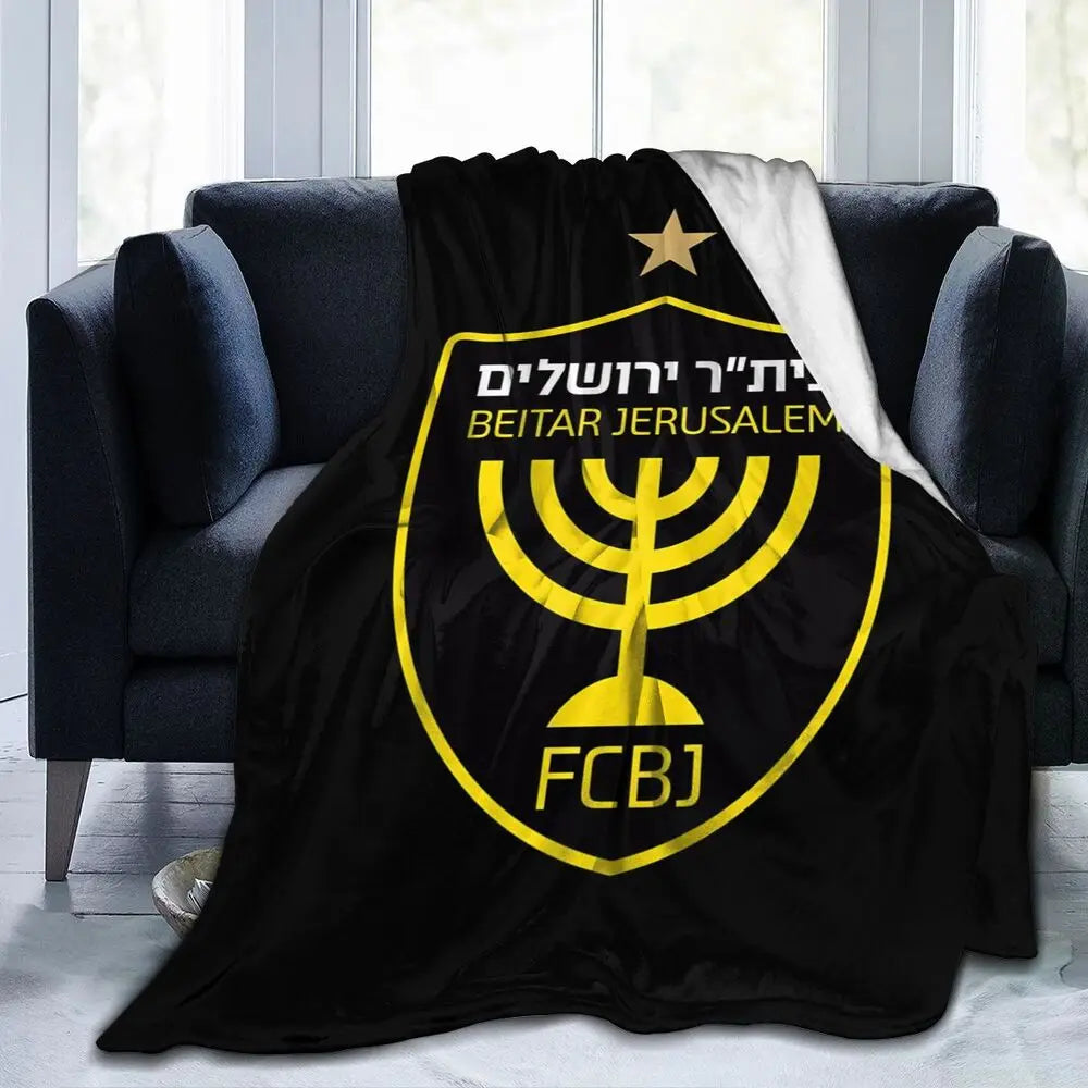 Israeli - Jerusalem Flannel Throw Blanket