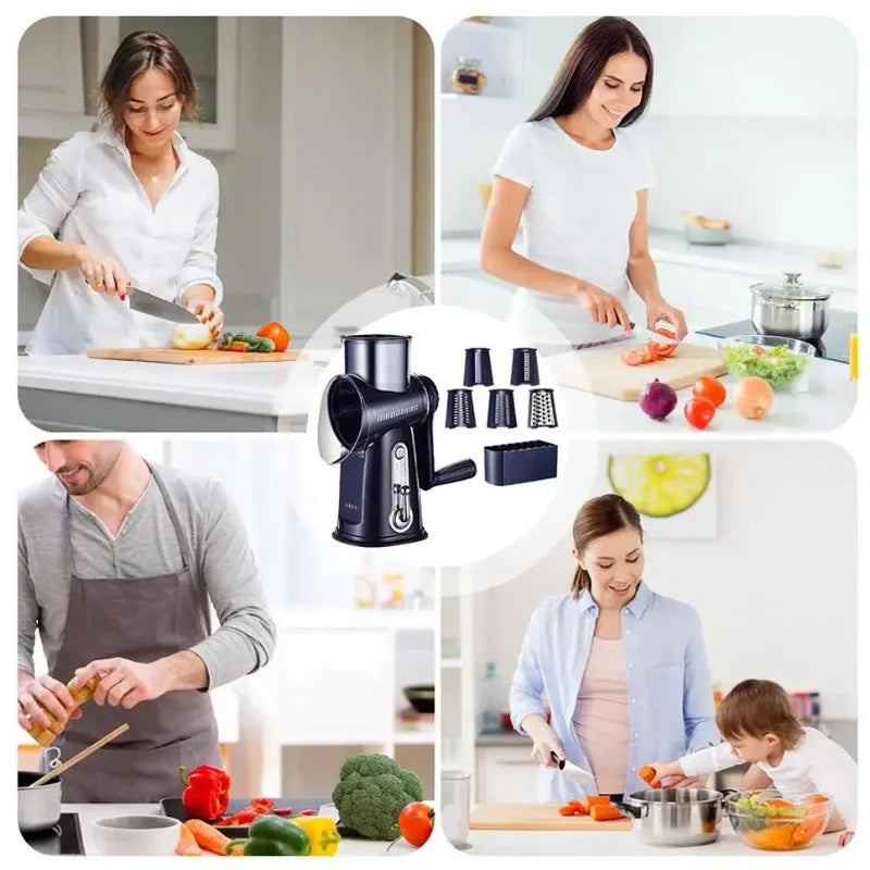 New Rotary Vegetable Slicer Cheese Grater/Shredder