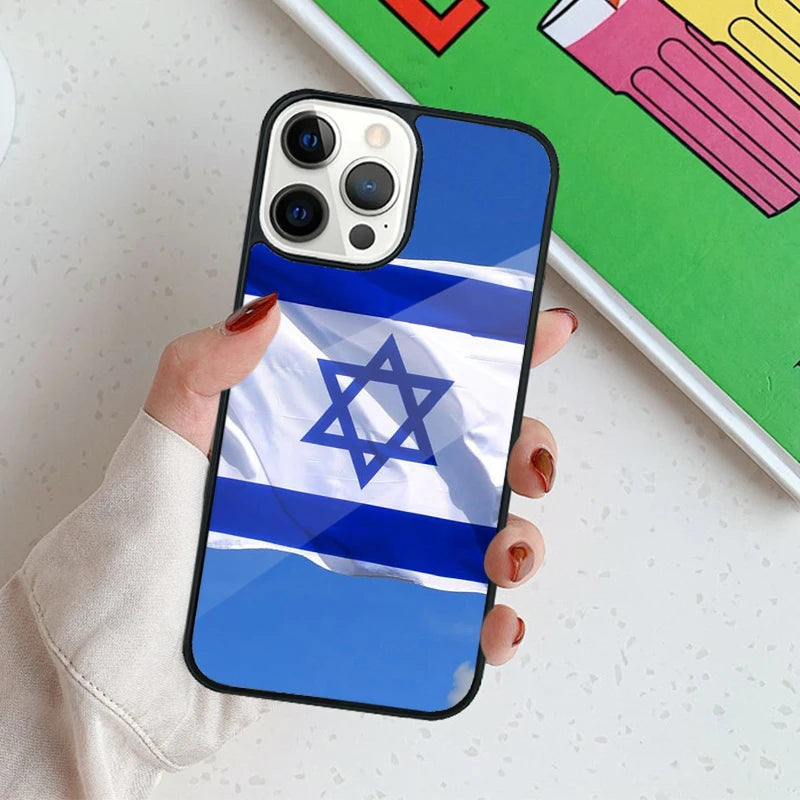 Israel Flag Emblem Mag-Safe Phone Case For iPhone