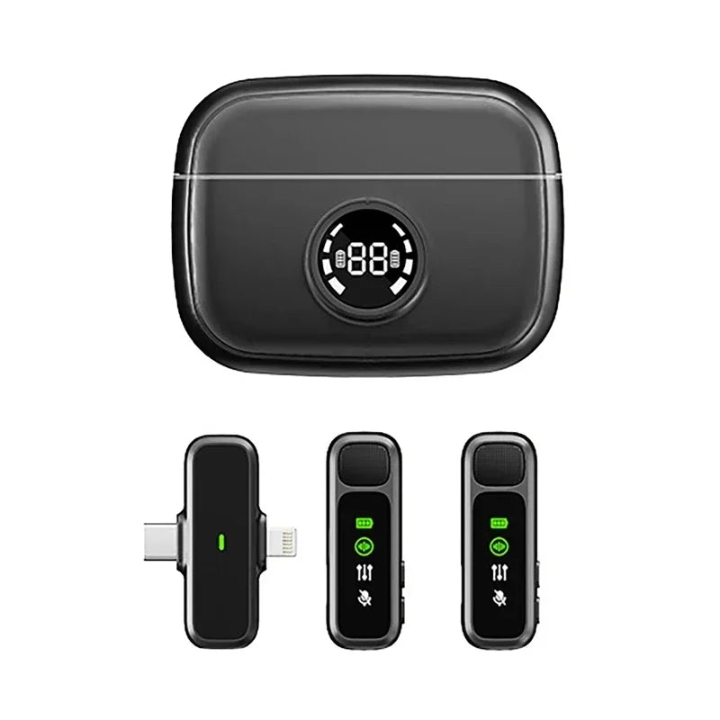 Lavalier Microphone Live Streaming Recording Microphones Type-C Bluetooth 5.0