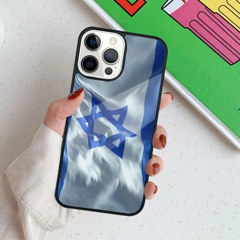 Israel Flag Emblem Mag-Safe Phone Case For iPhone