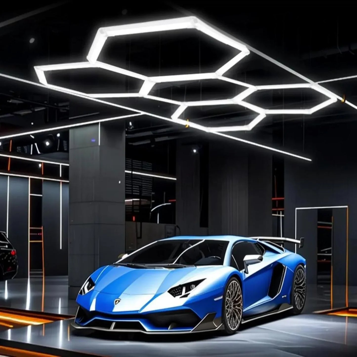 25 Pieces LED Hexagon Garage/Studio/Gym Lights 6500K Super Bright