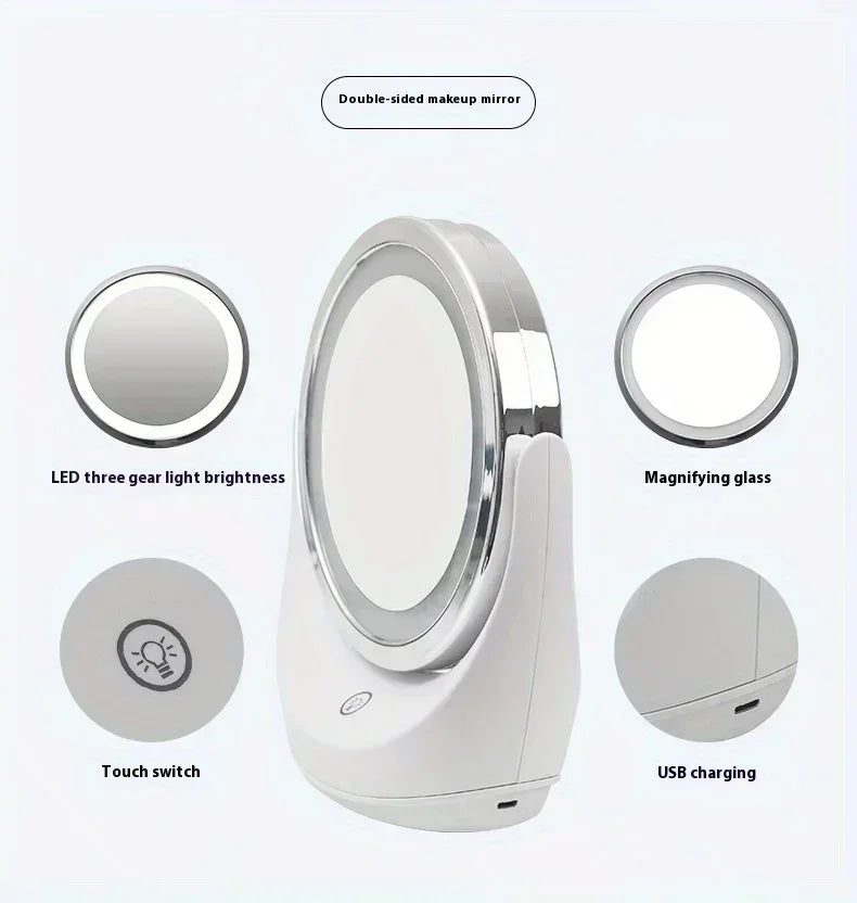 LED Double-Sided Makeup Mirror