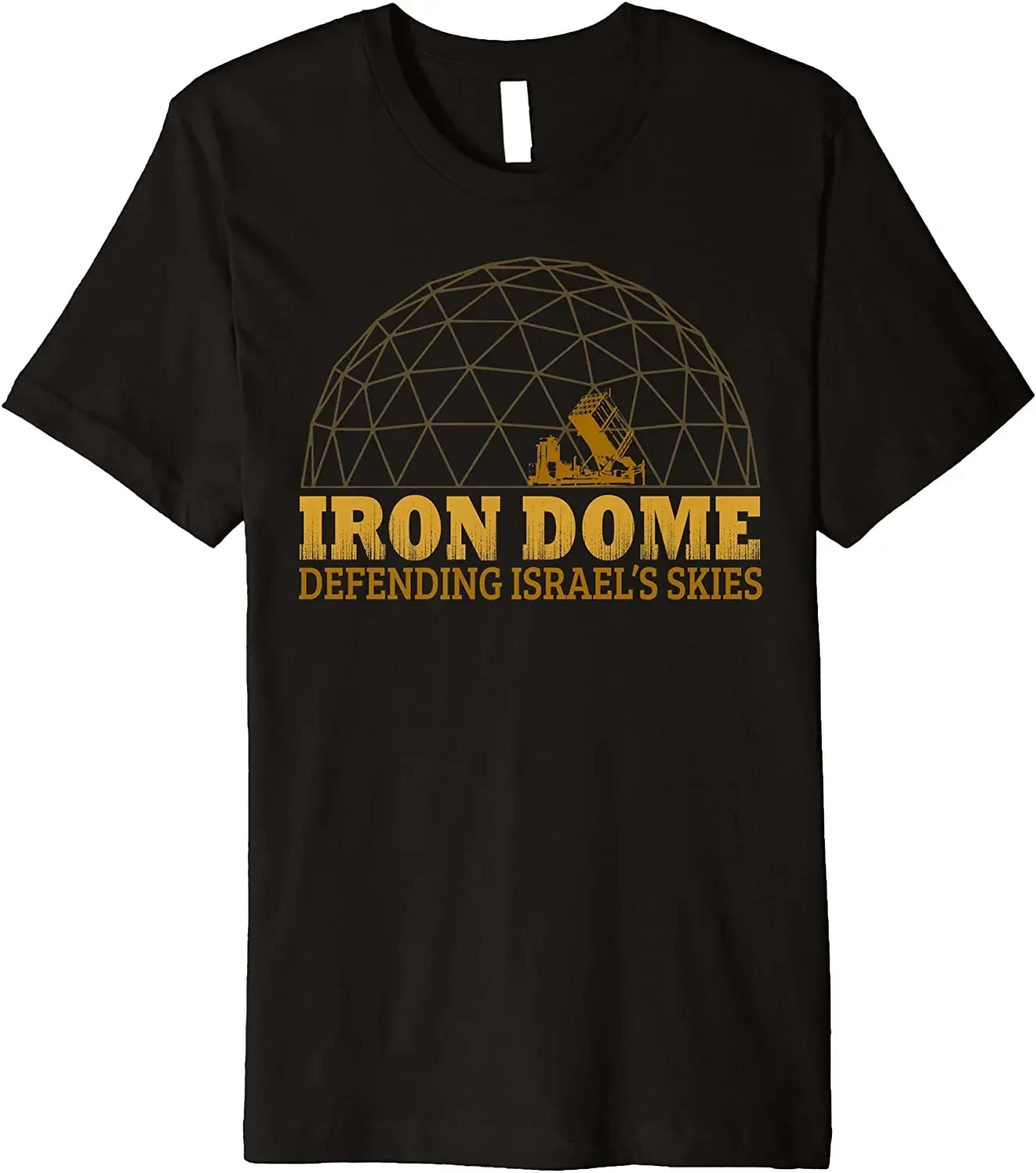 IDF Iron Dome Air Defense System - T-Shirt - 100% Cotton - Crew-Neck
