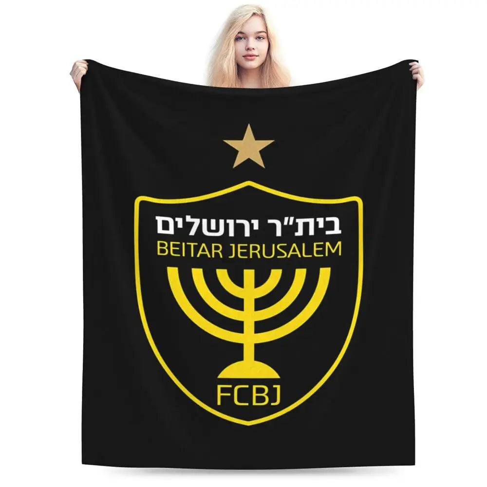 Israeli - Jerusalem Flannel Throw Blanket