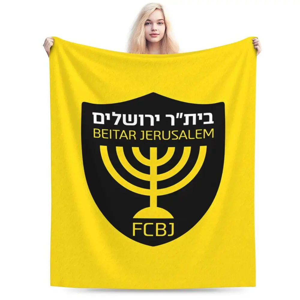 Israeli - Jerusalem Flannel Throw Blanket