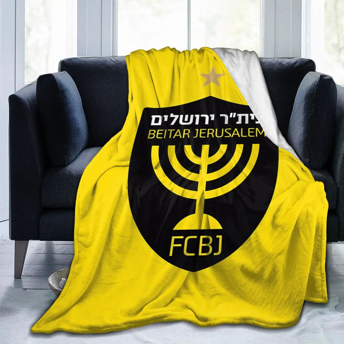 Israeli - Jerusalem Flannel Throw Blanket