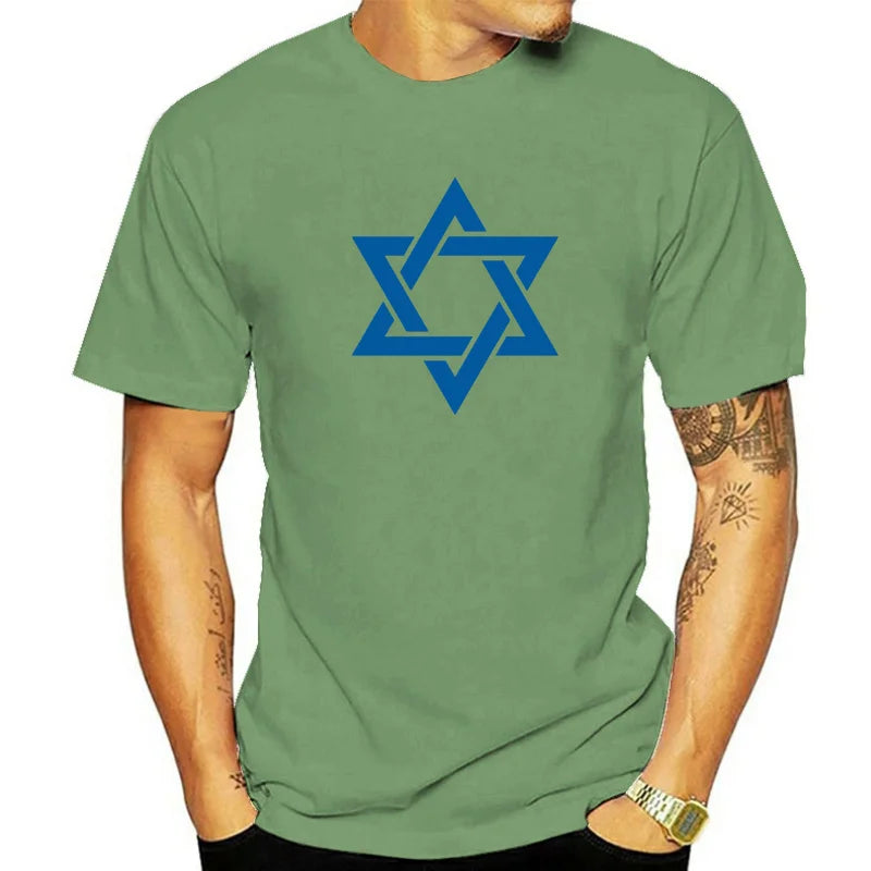 Crew-Neck T-Shirt - Magen David - Israel - Jerusalem