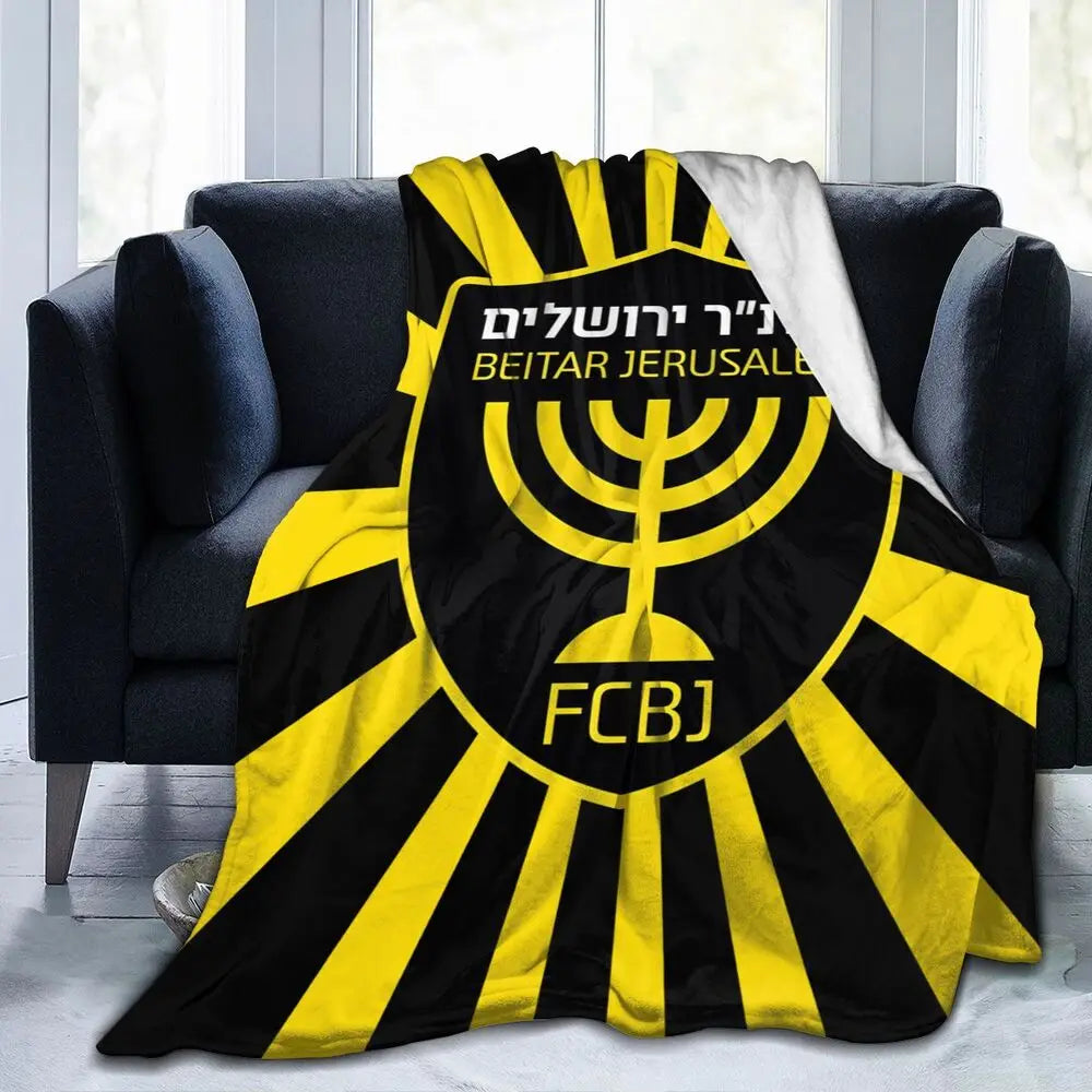 Israeli - Jerusalem Flannel Throw Blanket
