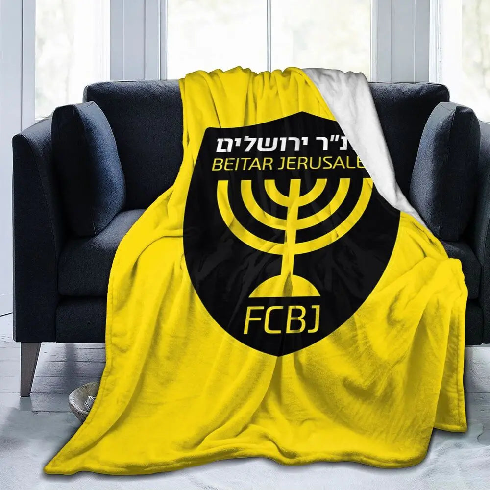 Israeli - Jerusalem Flannel Throw Blanket