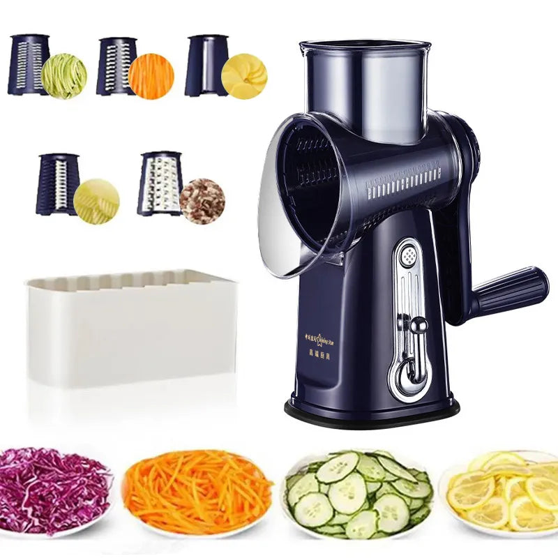 New Rotary Vegetable Slicer Cheese Grater/Shredder