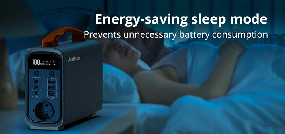 240W Portable Power Station with 320Wh LiFePO4 Battery Solar Generator & PD 60W Fast Charging