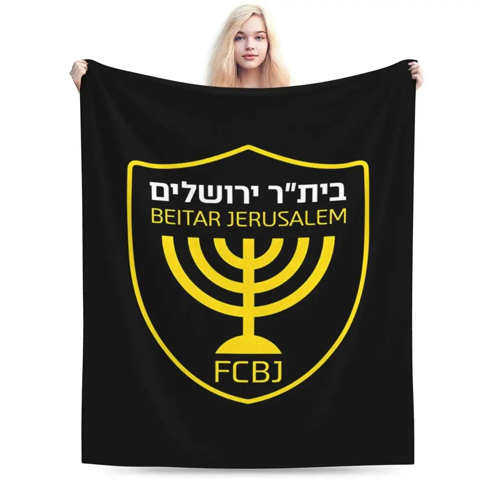 Israeli - Jerusalem Flannel Throw Blanket
