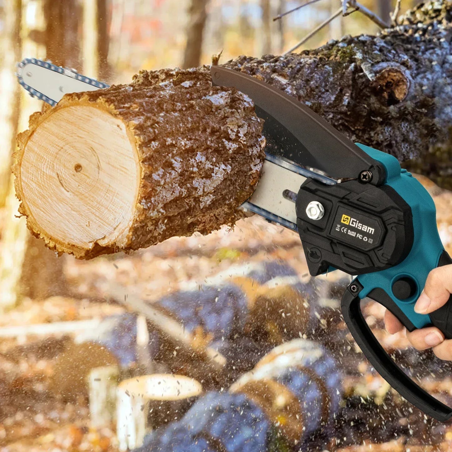 8 Inch Brushless Electric Saw Handheld Portable Chainsaw for Makita 18V Battery
