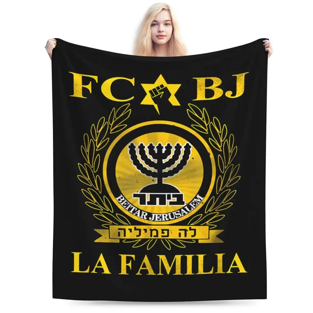 Israeli - Jerusalem Flannel Throw Blanket