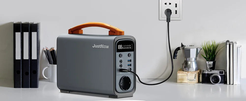 240W Portable Power Station with 320Wh LiFePO4 Battery Solar Generator & PD 60W Fast Charging