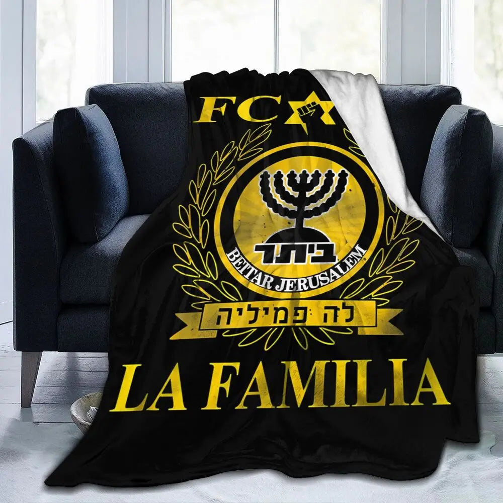 Israeli - Jerusalem Flannel Throw Blanket