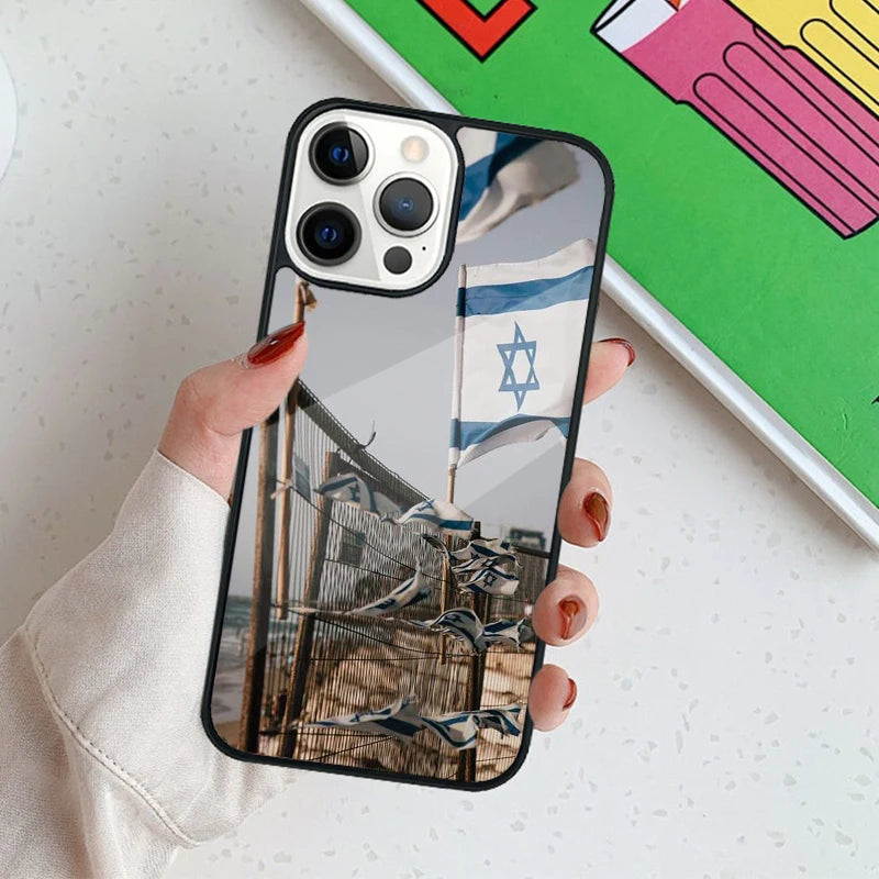 Israel Flag Emblem Mag-Safe Phone Case For iPhone