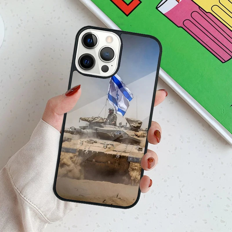 Israel Flag Emblem Mag-Safe Phone Case For iPhone