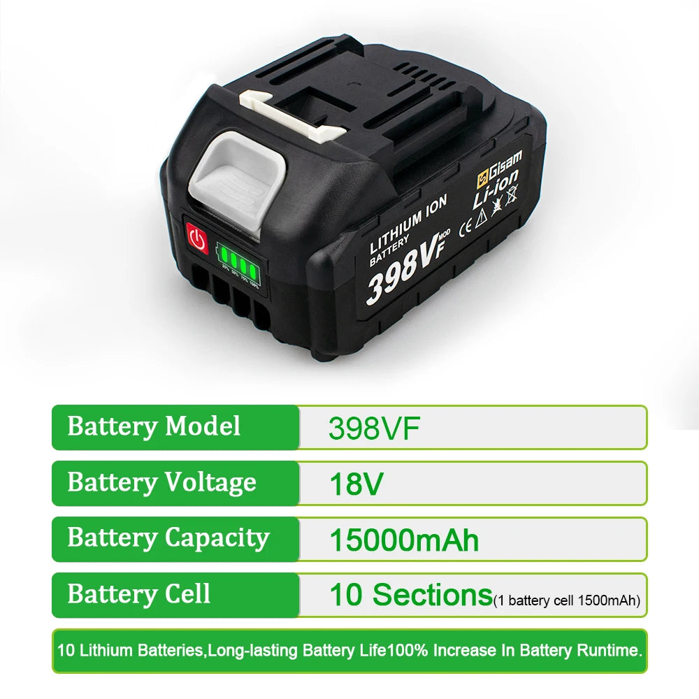 8 Inch Brushless Electric Saw Handheld Portable Chainsaw for Makita 18V Battery
