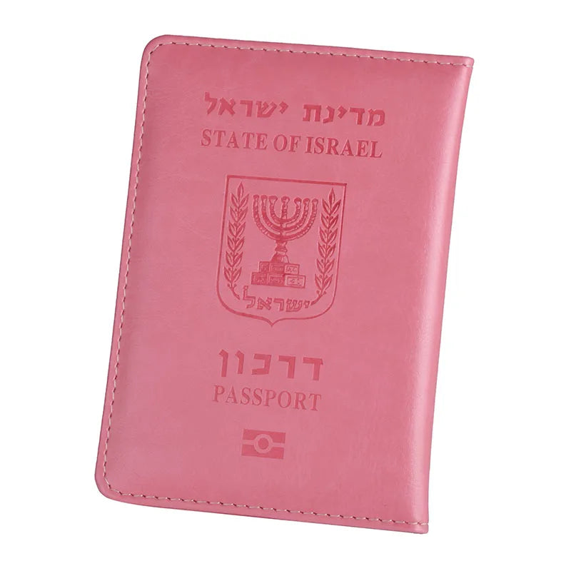 Israeli Travel Passport Cover in Faux Leather
