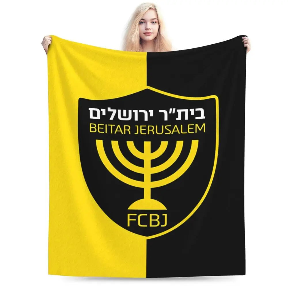 Israeli - Jerusalem Flannel Throw Blanket