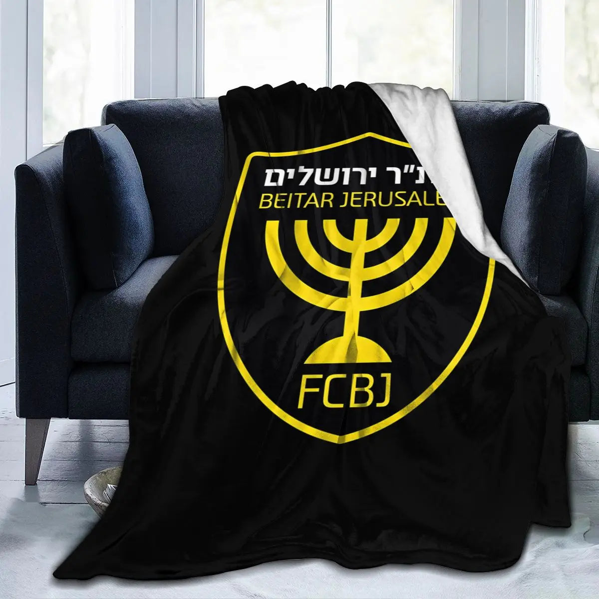 Israeli - Jerusalem Flannel Throw Blanket