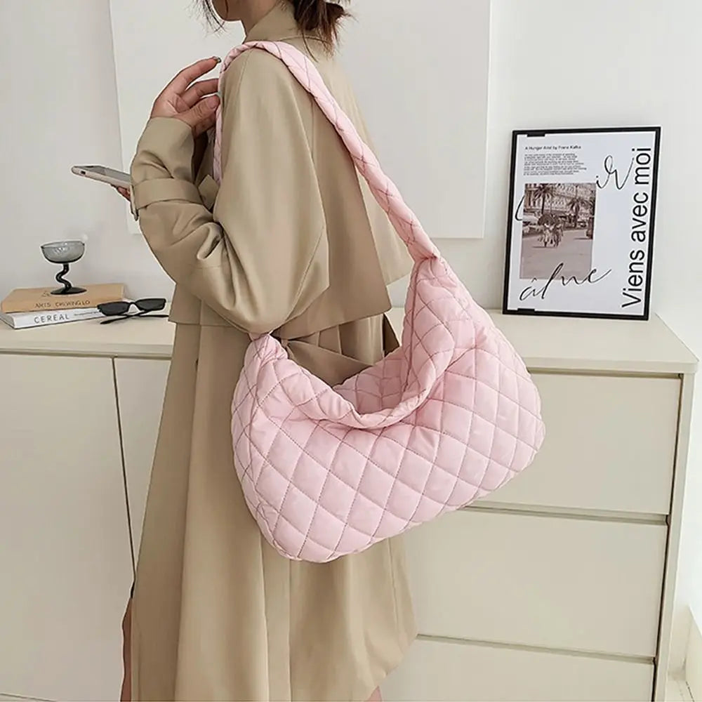 Women's Lightweight Large Capacity Quilted Tote Bag