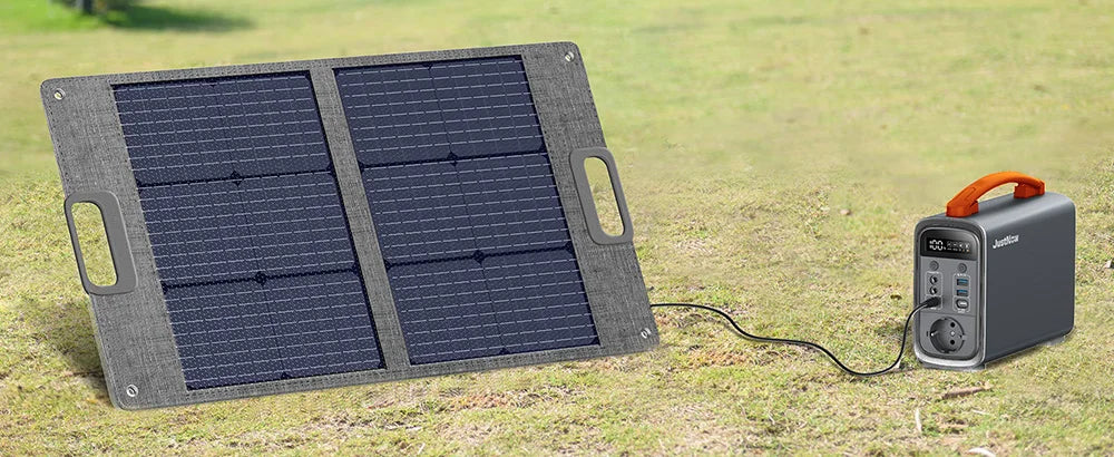 240W Portable Power Station with 320Wh LiFePO4 Battery Solar Generator & PD 60W Fast Charging
