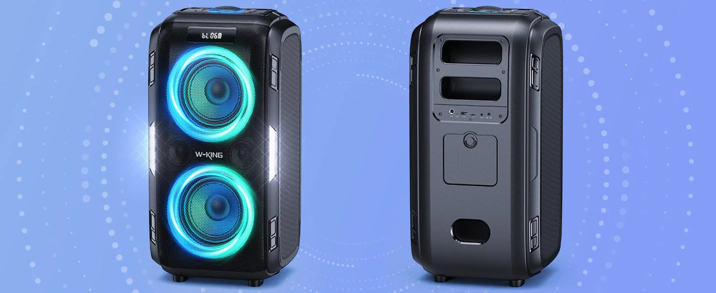 250W PEAK Large Bluetooth Speaker Loudest/Massive 120 db Portable Wireless Speaker