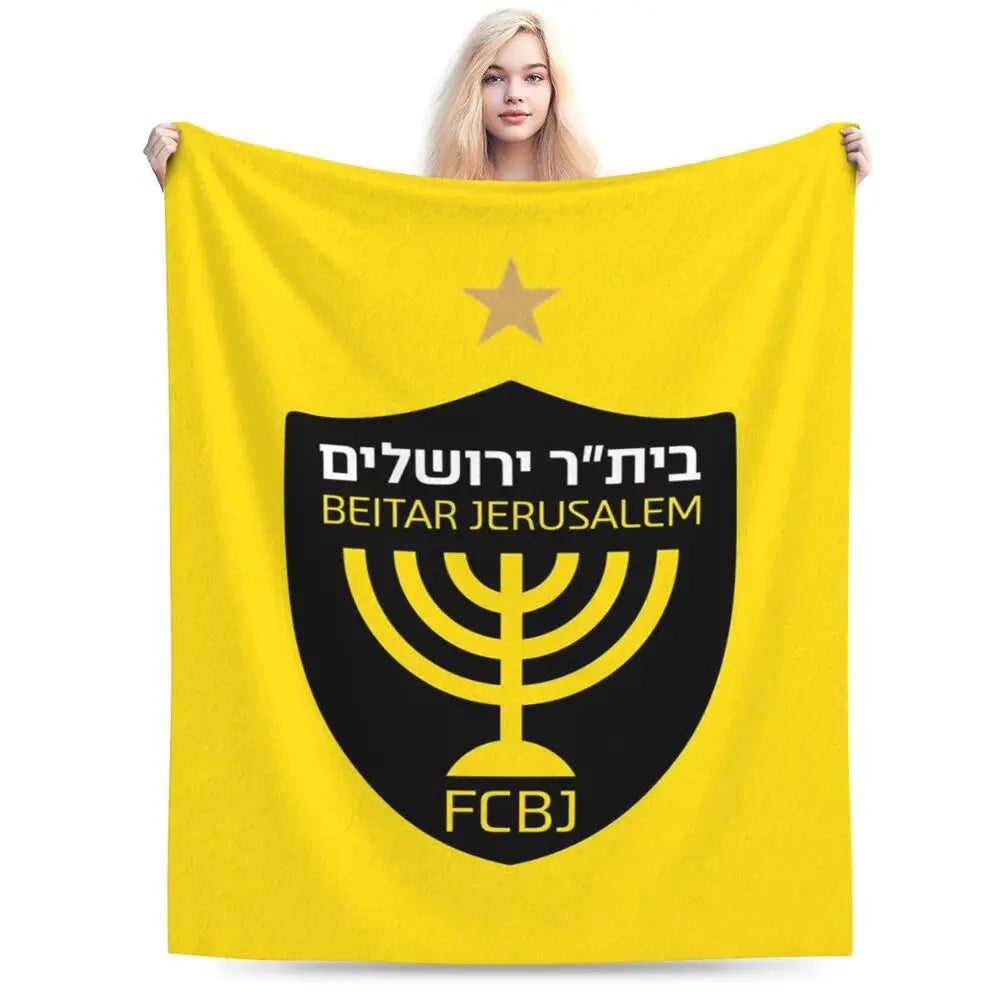 Israeli - Jerusalem Flannel Throw Blanket