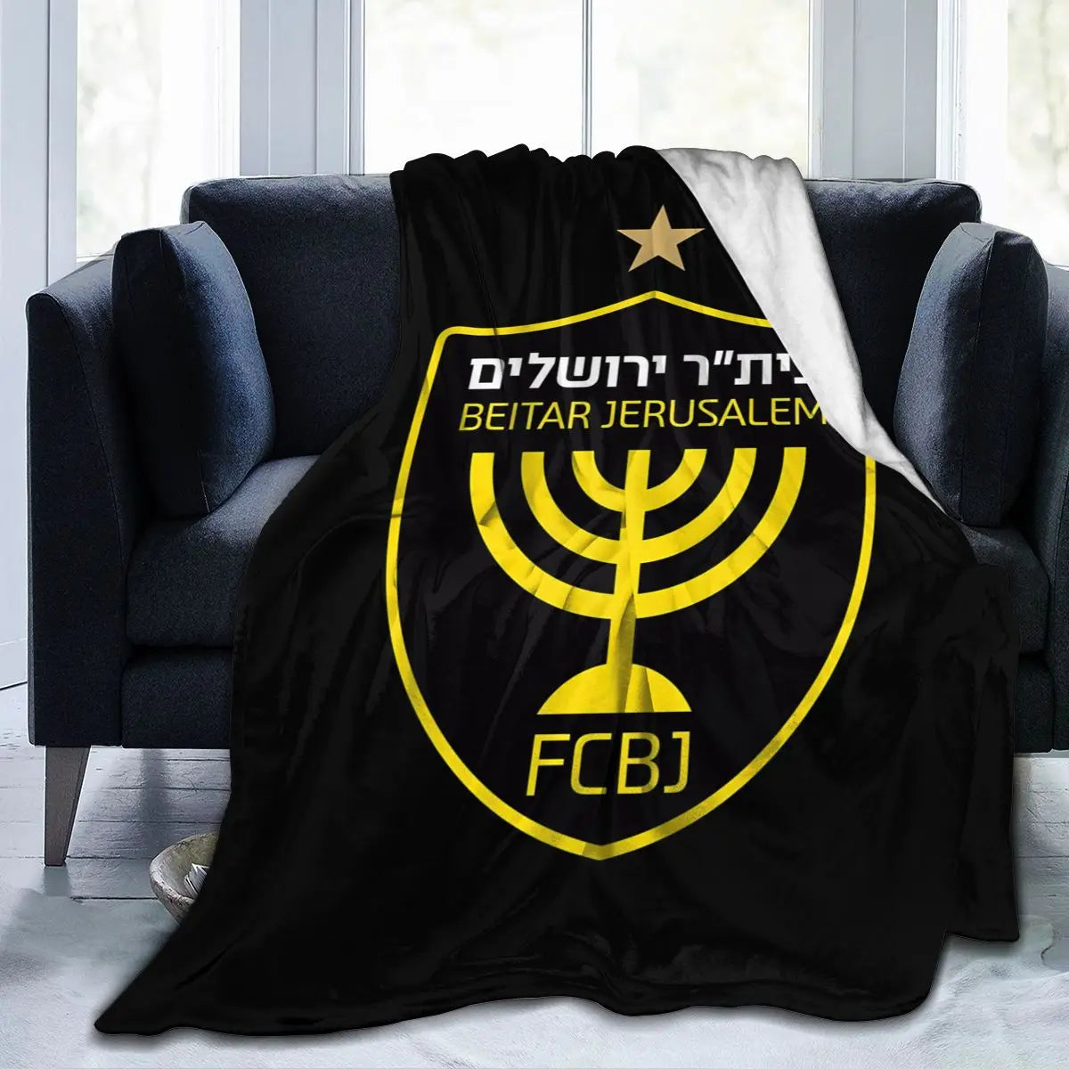 Israeli - Jerusalem Flannel Throw Blanket