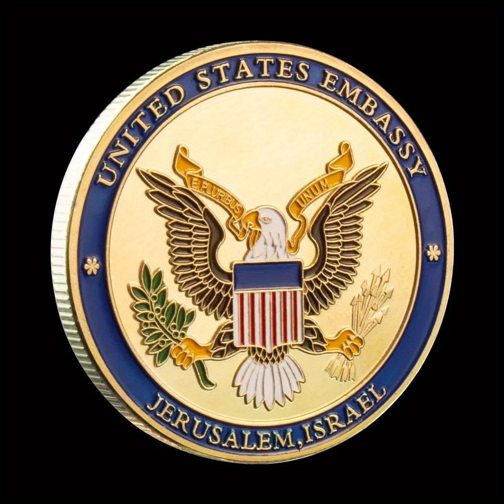 Jerusalem United States Embassy Donald Trump Challenge Coin