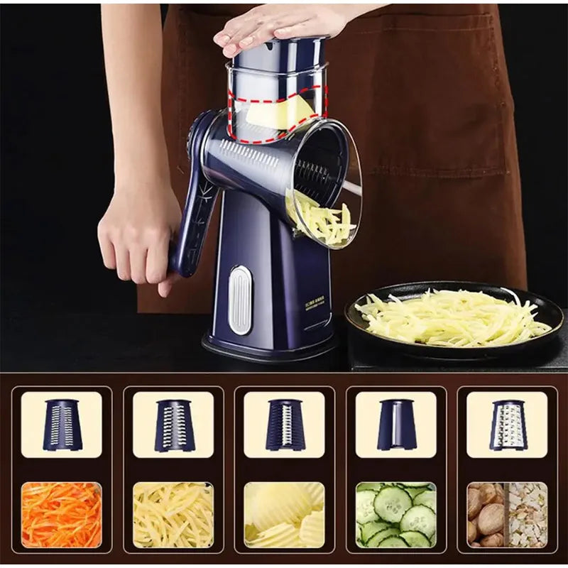 New Rotary Vegetable Slicer Cheese Grater/Shredder