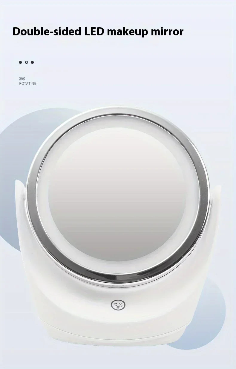 LED Double-Sided Makeup Mirror