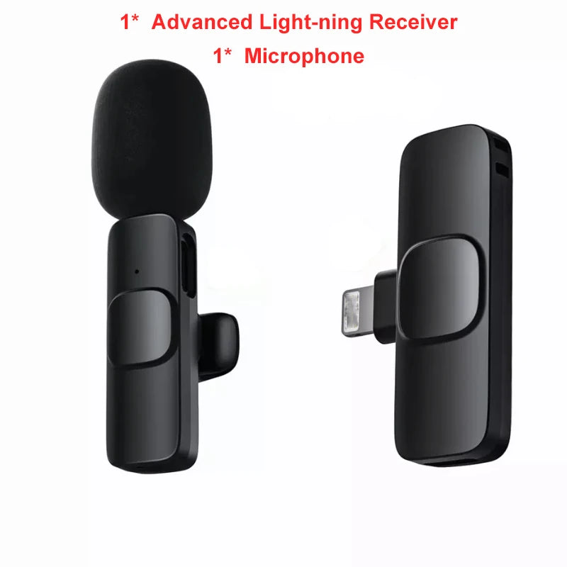 K8 Wireless Lavalier Microphone Studio Gaming for iPhone & Androids Type-C