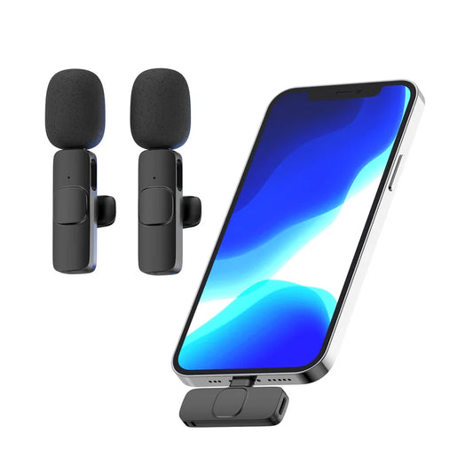 K8 Wireless Lavalier Microphone Studio Gaming for iPhone & Androids Type-C