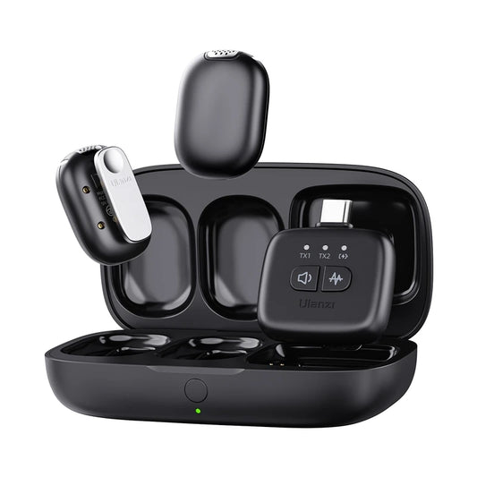 Ulanzi Wireless Lavalier Tiny Microphone A30 for Smartphones  Android & USB Type C iPhones / Cameras
