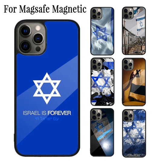Israel Flag Emblem Mag-Safe Phone Case For iPhone
